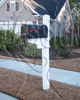 The Glenn at Summerset- Mailbox and Post (White)