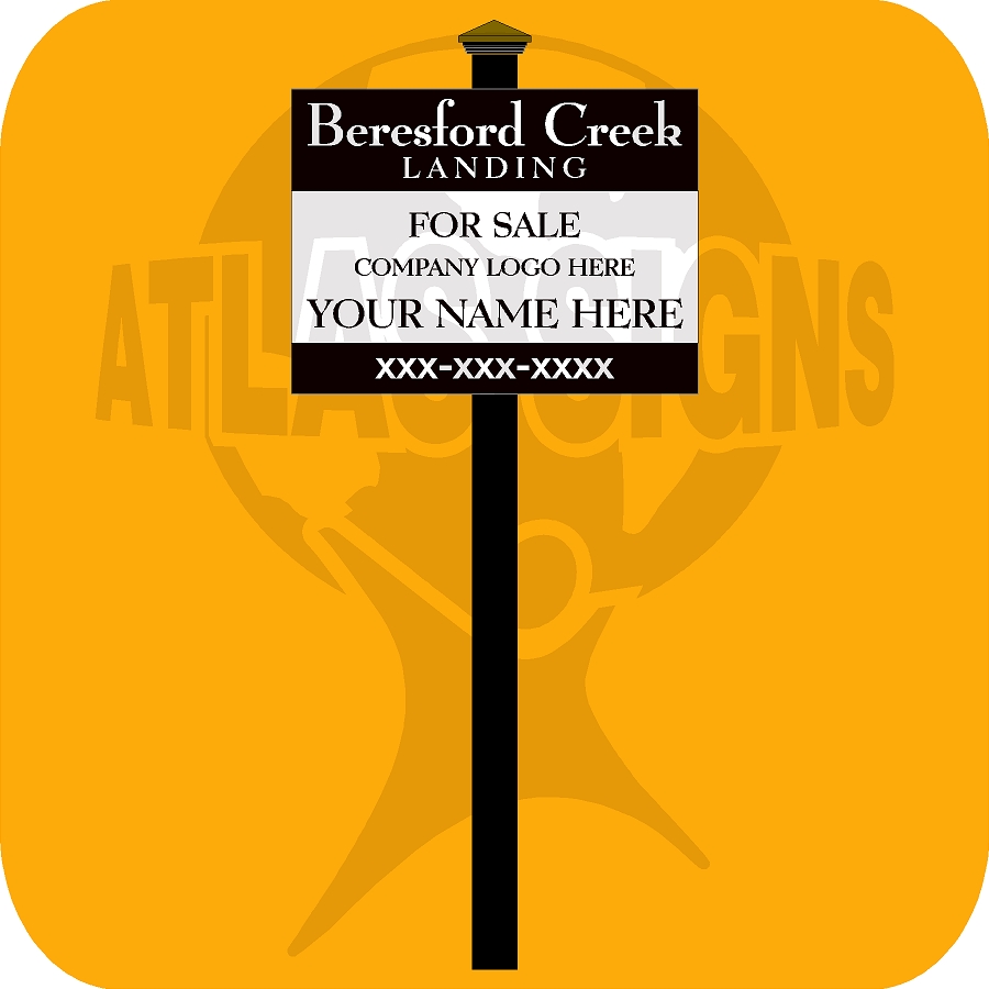 Beresford Creek Landing- For Sale Sign & Post