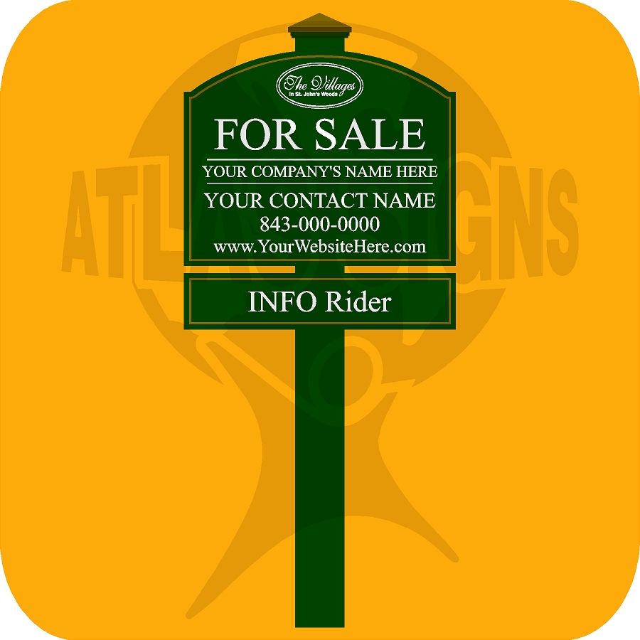 St. John's Woods- FOR SALE/RENT Sign & Rider