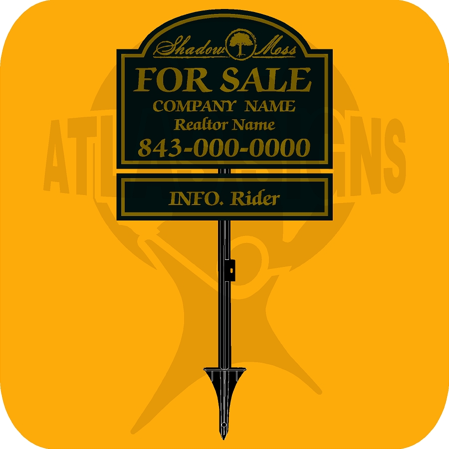 Shadow Moss- FOR SALE Sign & Rider