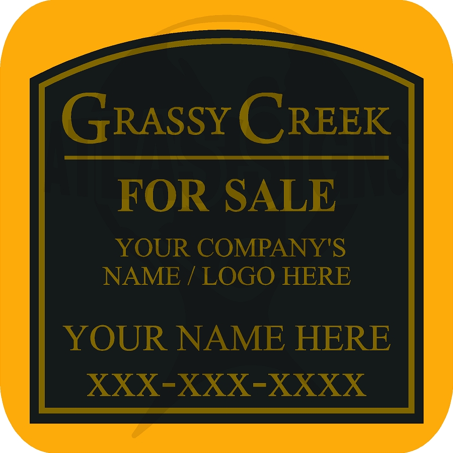Grassy Creek- FOR SALE Sign (Face Only)