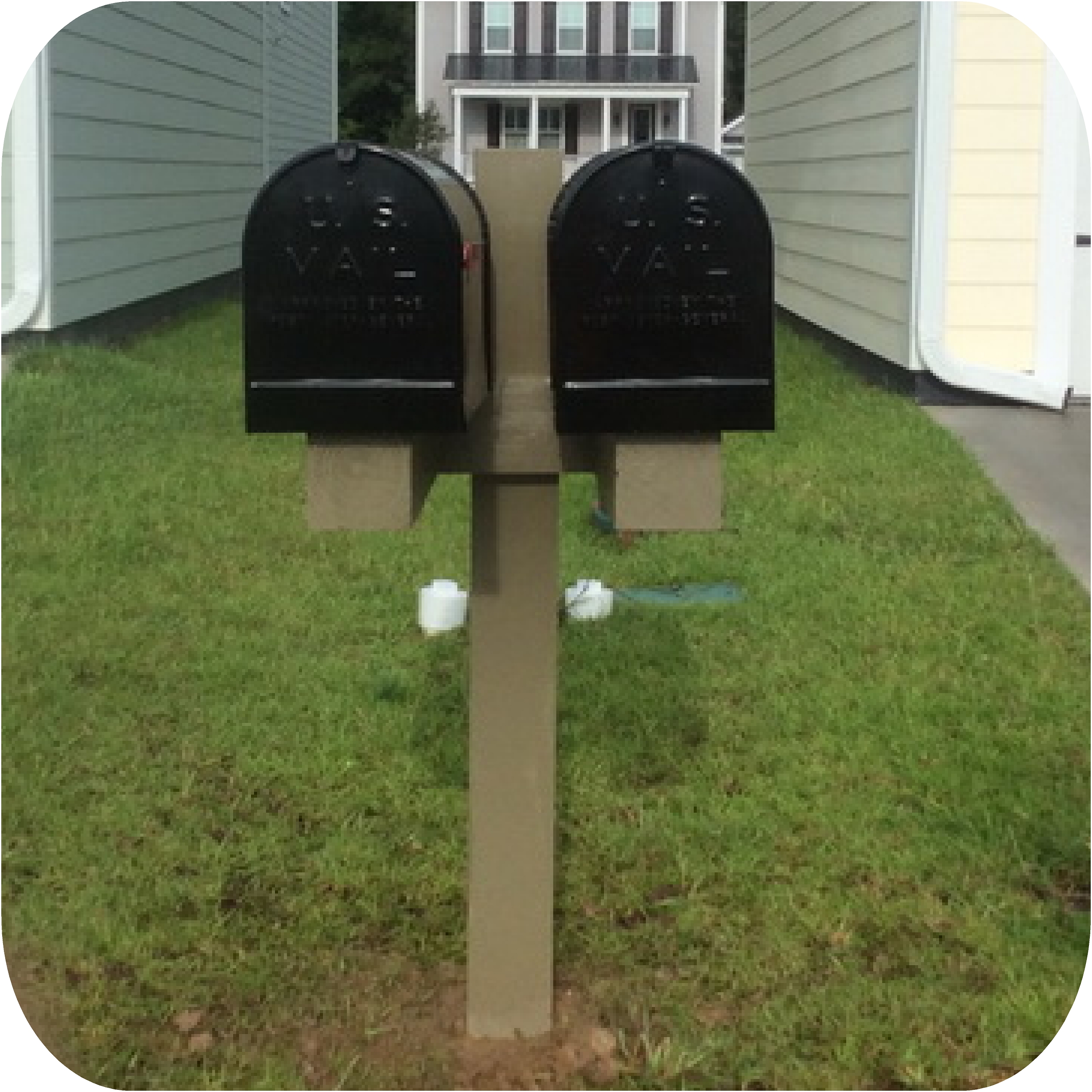POPLAR GROVE- 2 Mailboxes and Post