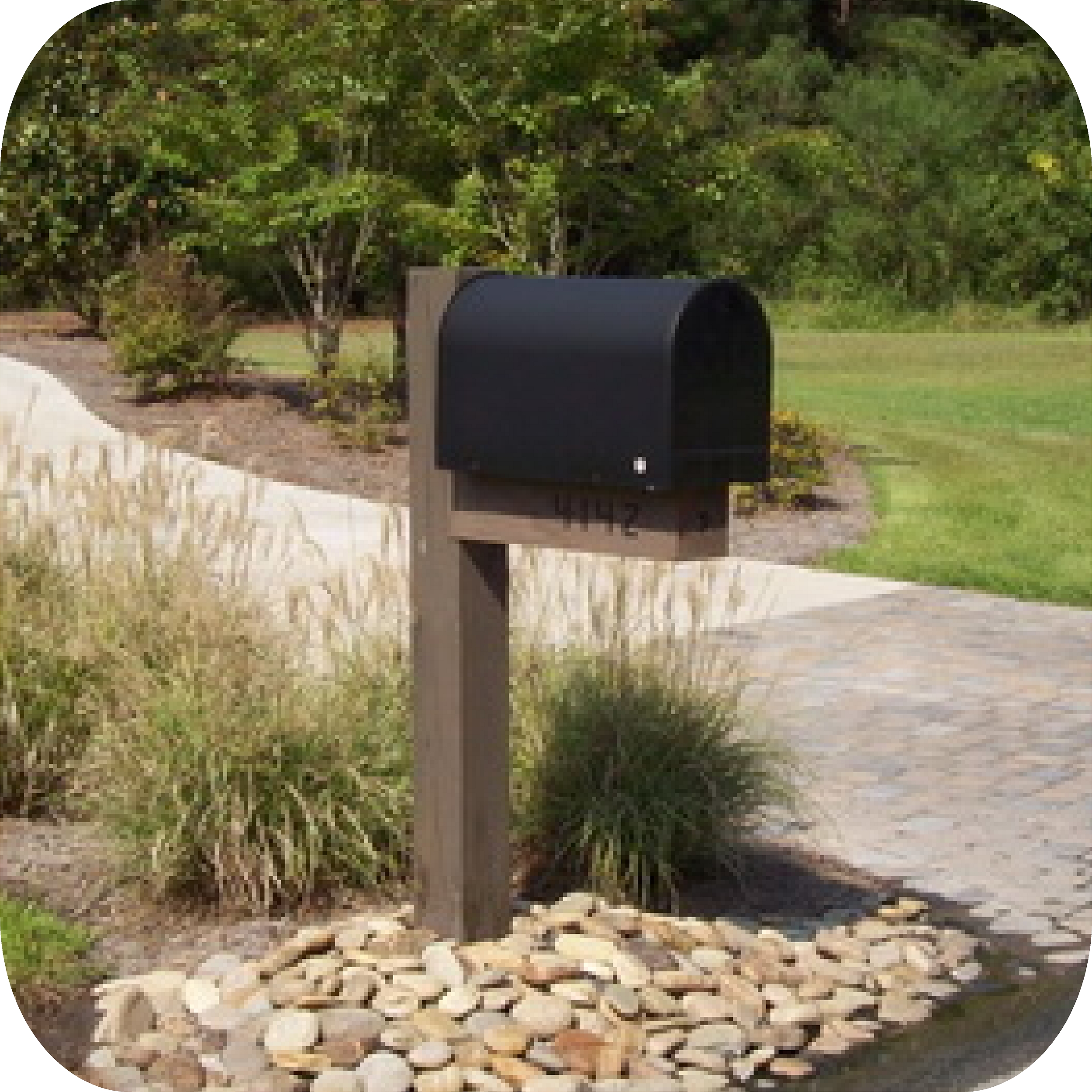 POPLAR GROVE- Mailbox and Post