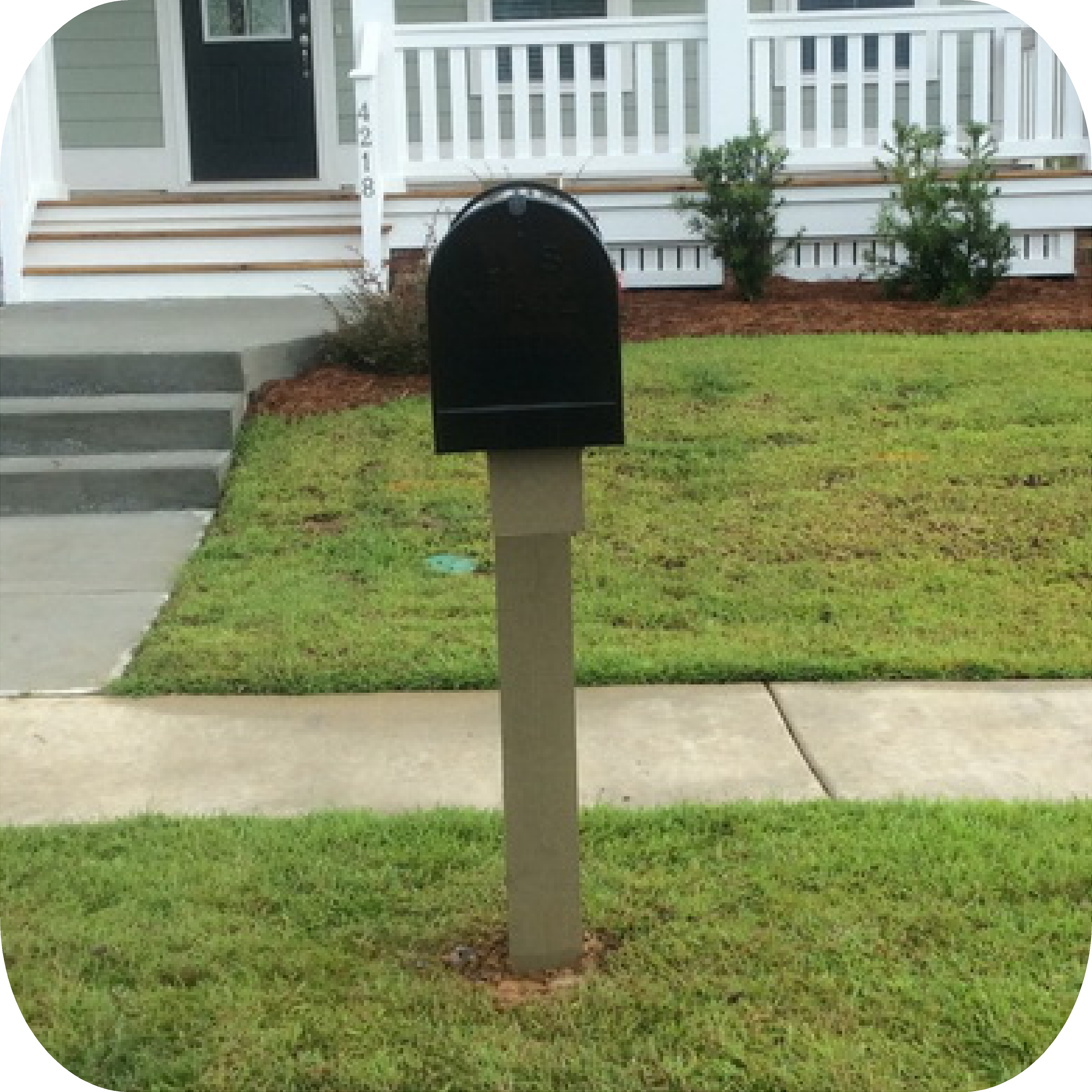 Poplar Grove Gated- Mailbox and Post