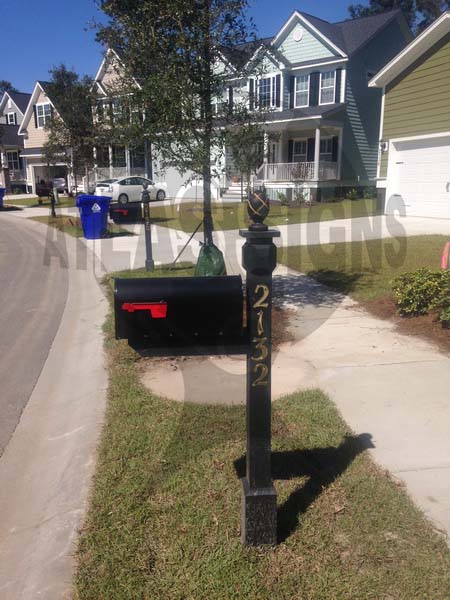 Riverland Park- Mailbox and Post