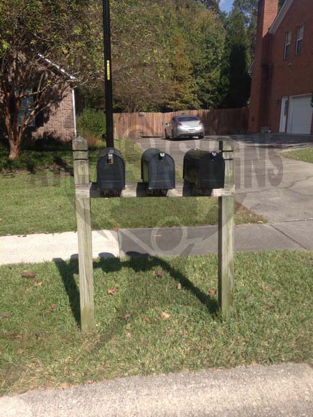 Deerfield Place- 3 Mailboxes and Post
