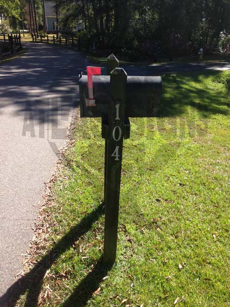 Guilford Gates- 2 Mailboxes and Post
