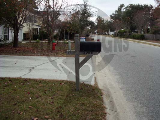 Ivy Hall- Mailbox and Post