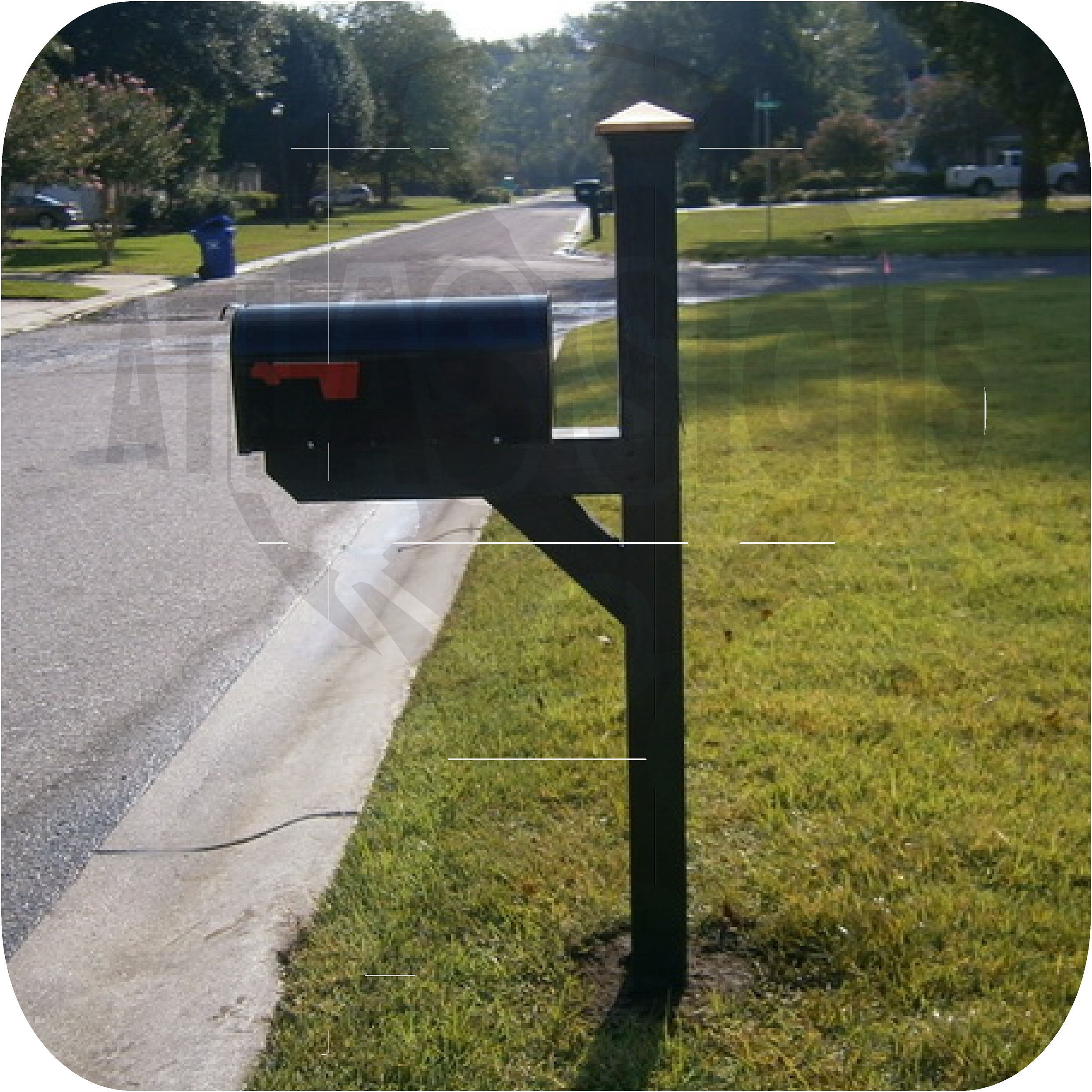 Fairmont South- Mailbox and Post