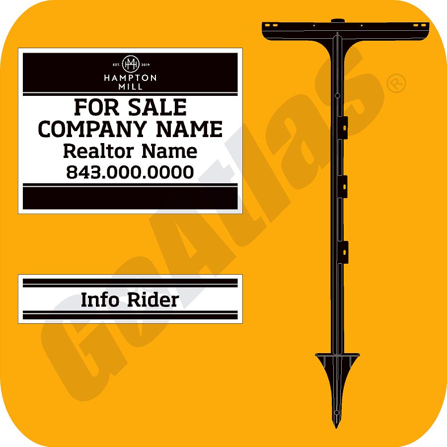 Hampton Mill For Sale/Rent Sign & Rider