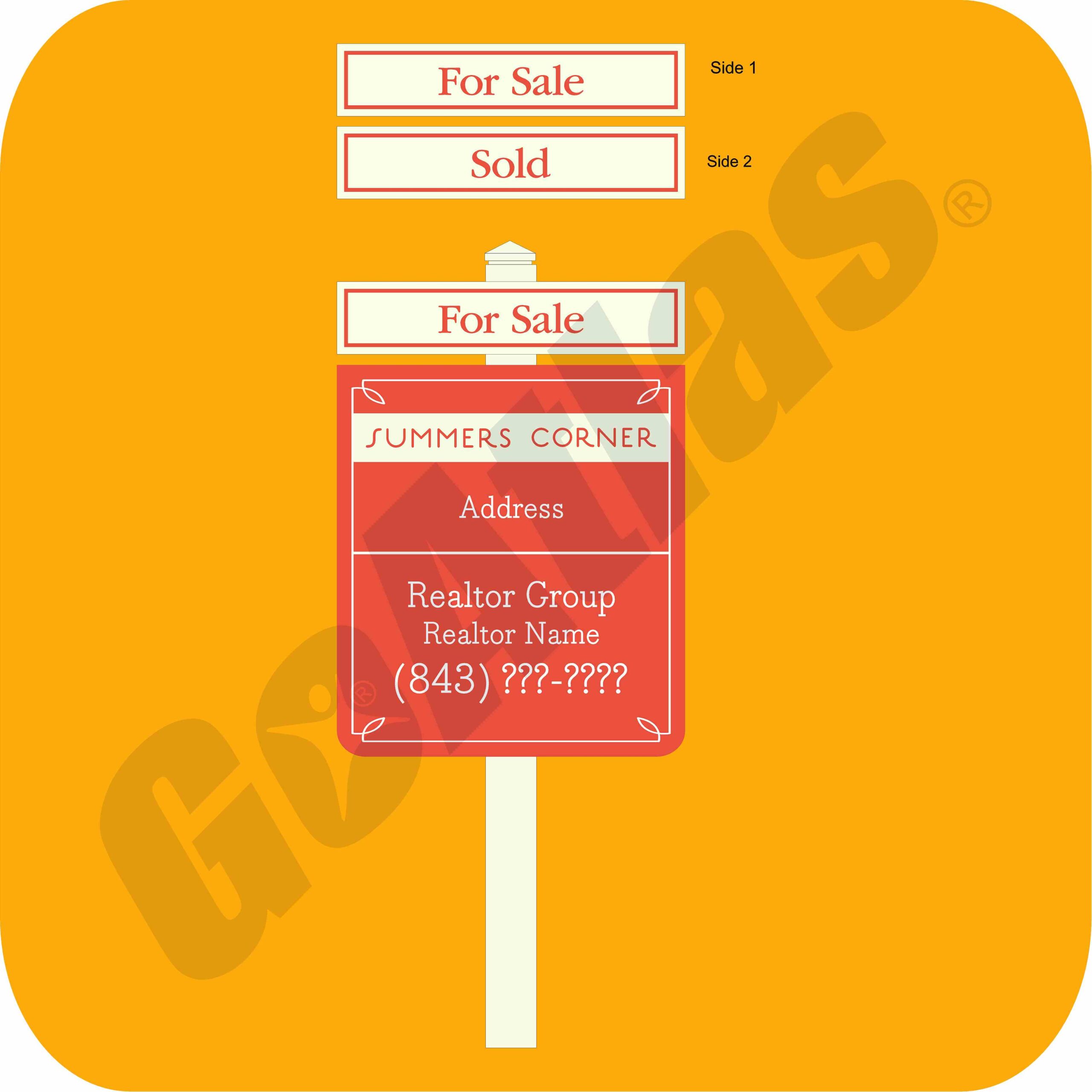 Summers Corner-For Sale Sign and Rider