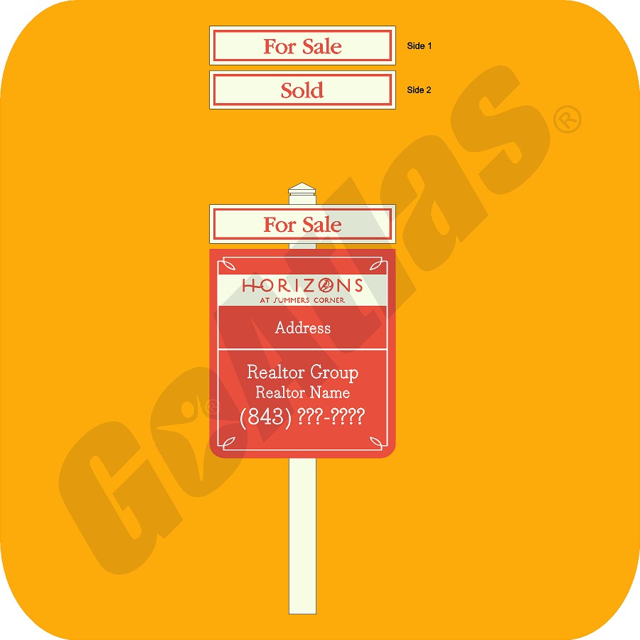 Summers Corner-Horizons-For Sale Sign and Rider